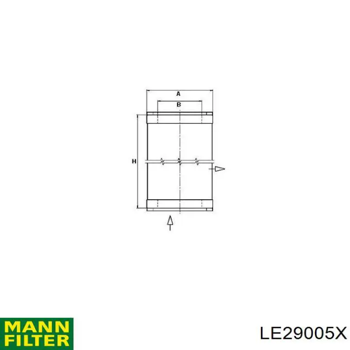 Фильтр сжатого воздуха пневмосистемы Mann-Filter LE29005X цена, от 391.04 USD