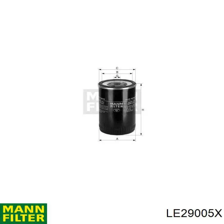 Купить LE29005X Mann-Filter Фильтр сжатого воздуха пневмосистемы