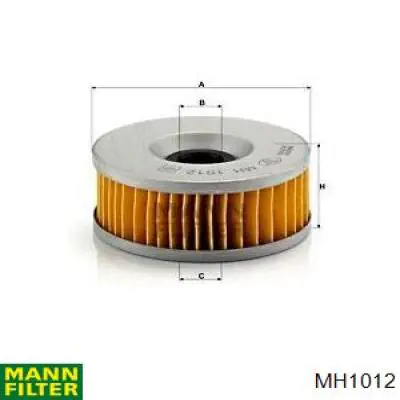 Масляный фильтр MH1012 Mann-Filter