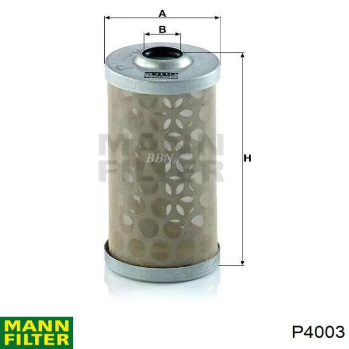 Топливный фильтр P4003 Mann-Filter