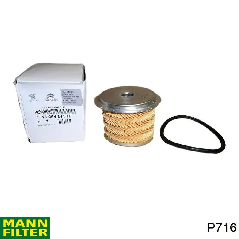 Фильтр тонкой очистки топлива Mann-Filter P716 цена, от 6.06 USD