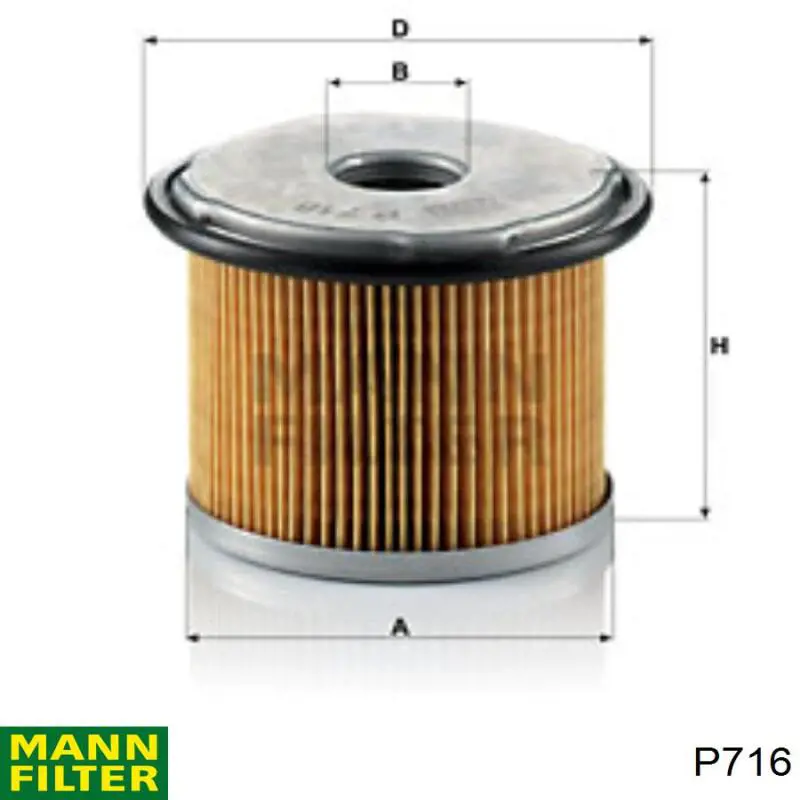 P716 Mann-Filter топливный фильтр