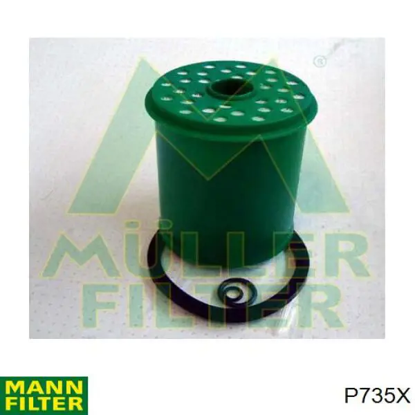 Filtro combustible P735X Mann-Filter