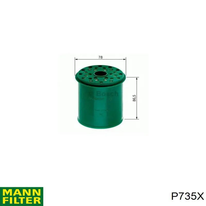 P735X Mann-Filter Фильтр топлива