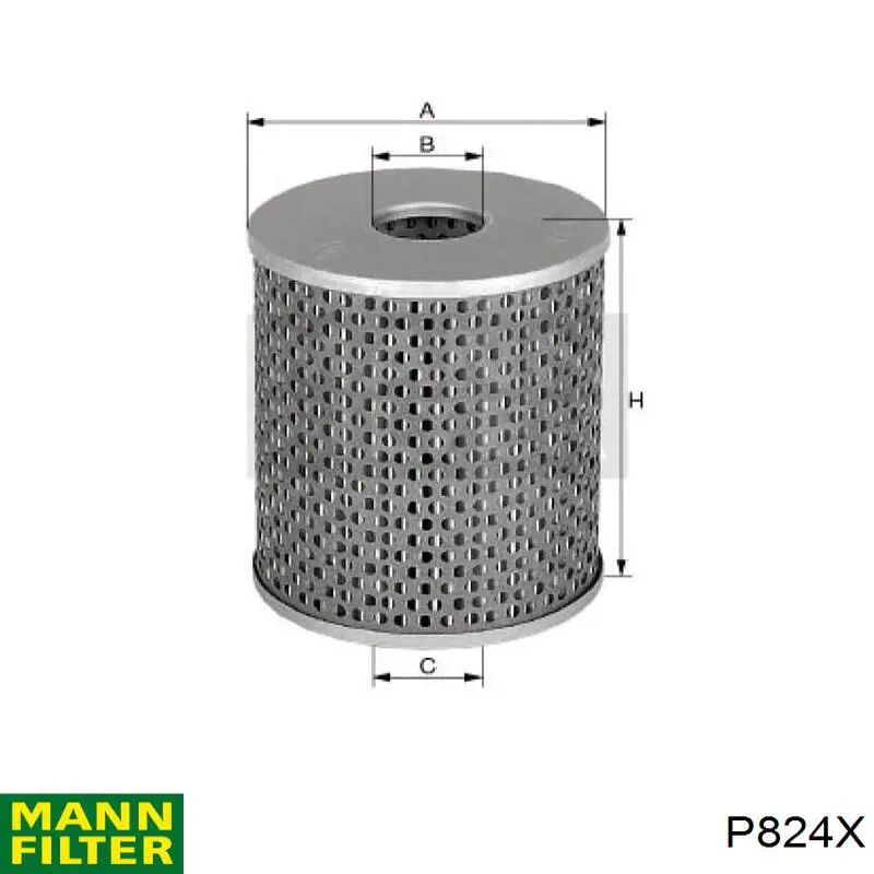 Фильтр тонкой очистки топлива Mann-Filter P824X цена, от 9.06 USD