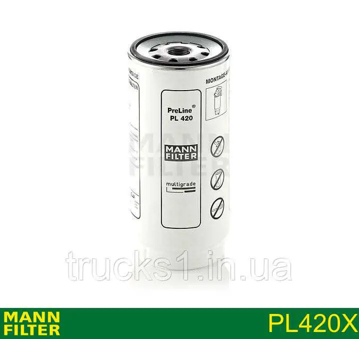 Купить PL420X Mann-Filter Фильтр-отстойник топлива грубой очистки