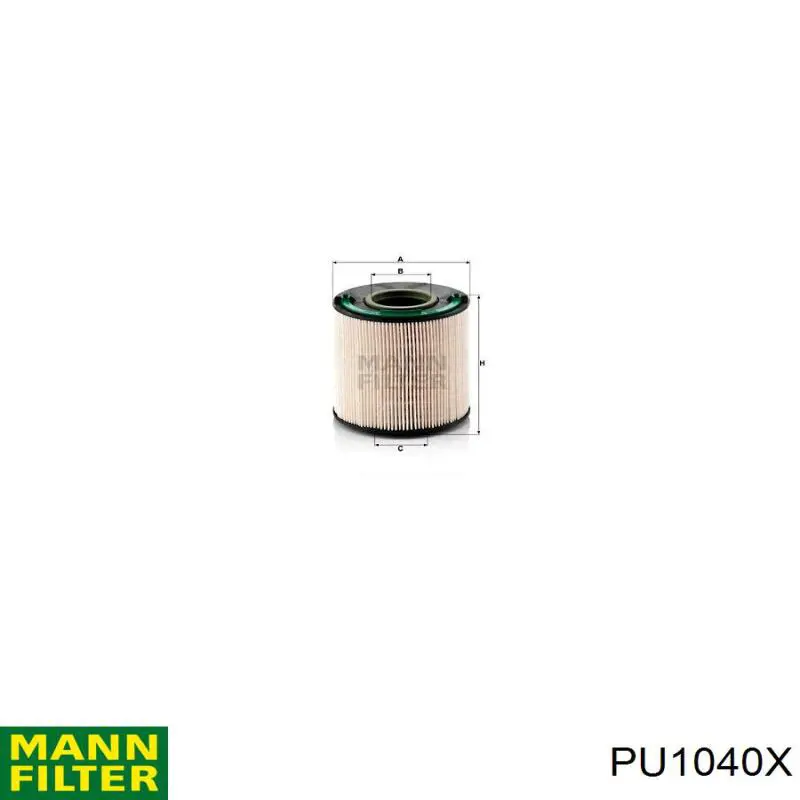 Топливный фильтр PU1040X Mann-Filter