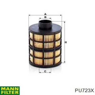 Filtro combustible PU723X Mann-Filter