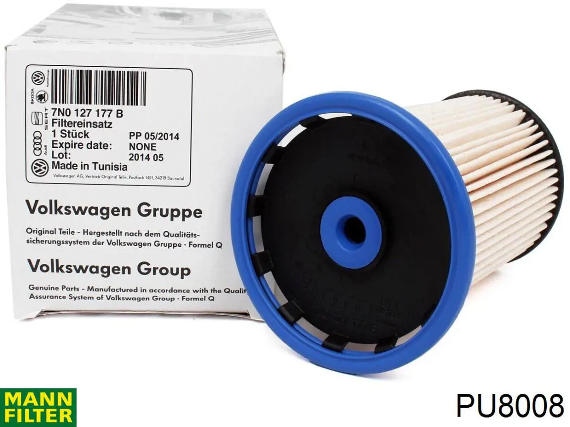 Купить PU8008 Mann-Filter Фильтр-отстойник топлива грубой очистки