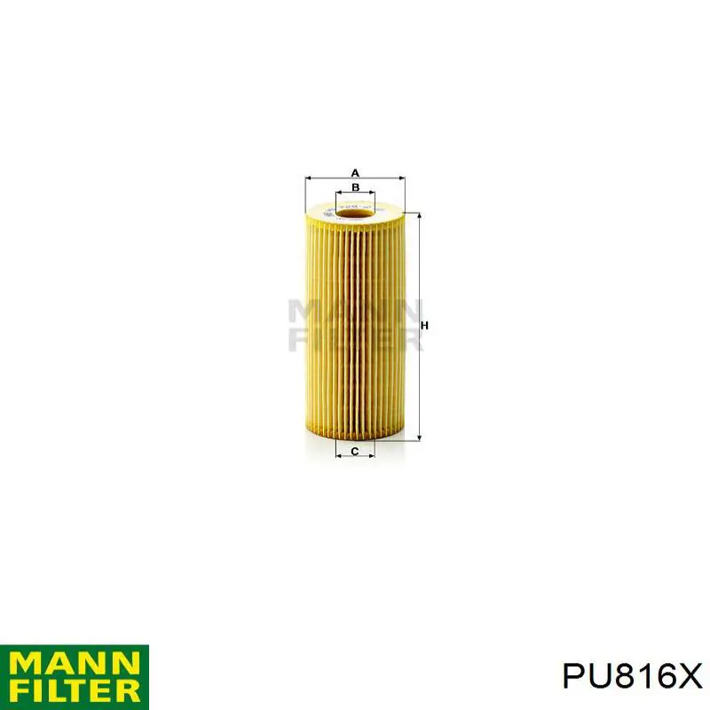 PU816X Mann-Filter топливный фильтр