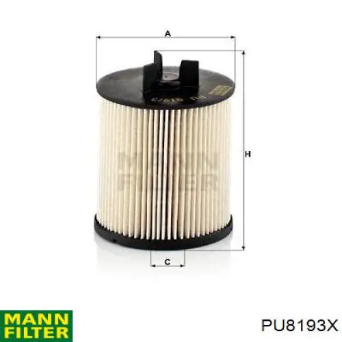 Топливный фильтр PU8193X Mann-Filter