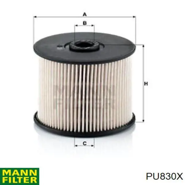 PU830X Mann-Filter топливный фильтр