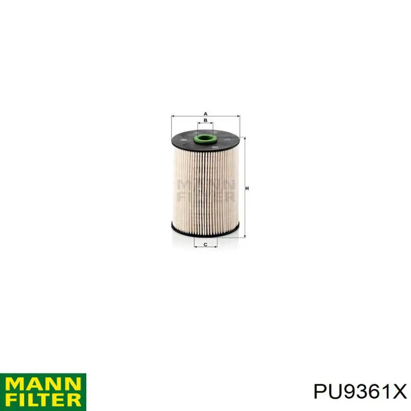 PU9361X Mann-Filter топливный фильтр