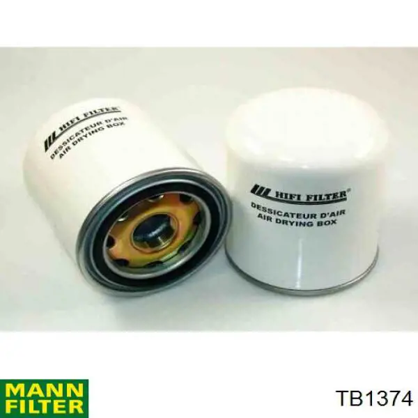 Filtro del secador de aire (separador de agua y aceite) (CAMIÓN) TB1374 Mann-Filter