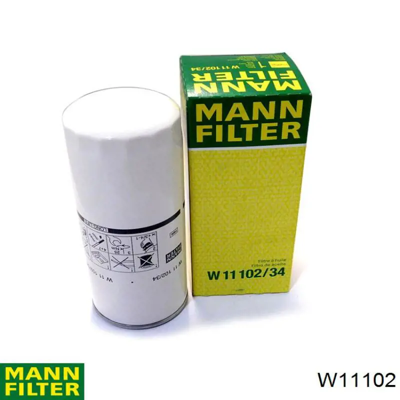 Filtro de aceite W11102 Mann-Filter