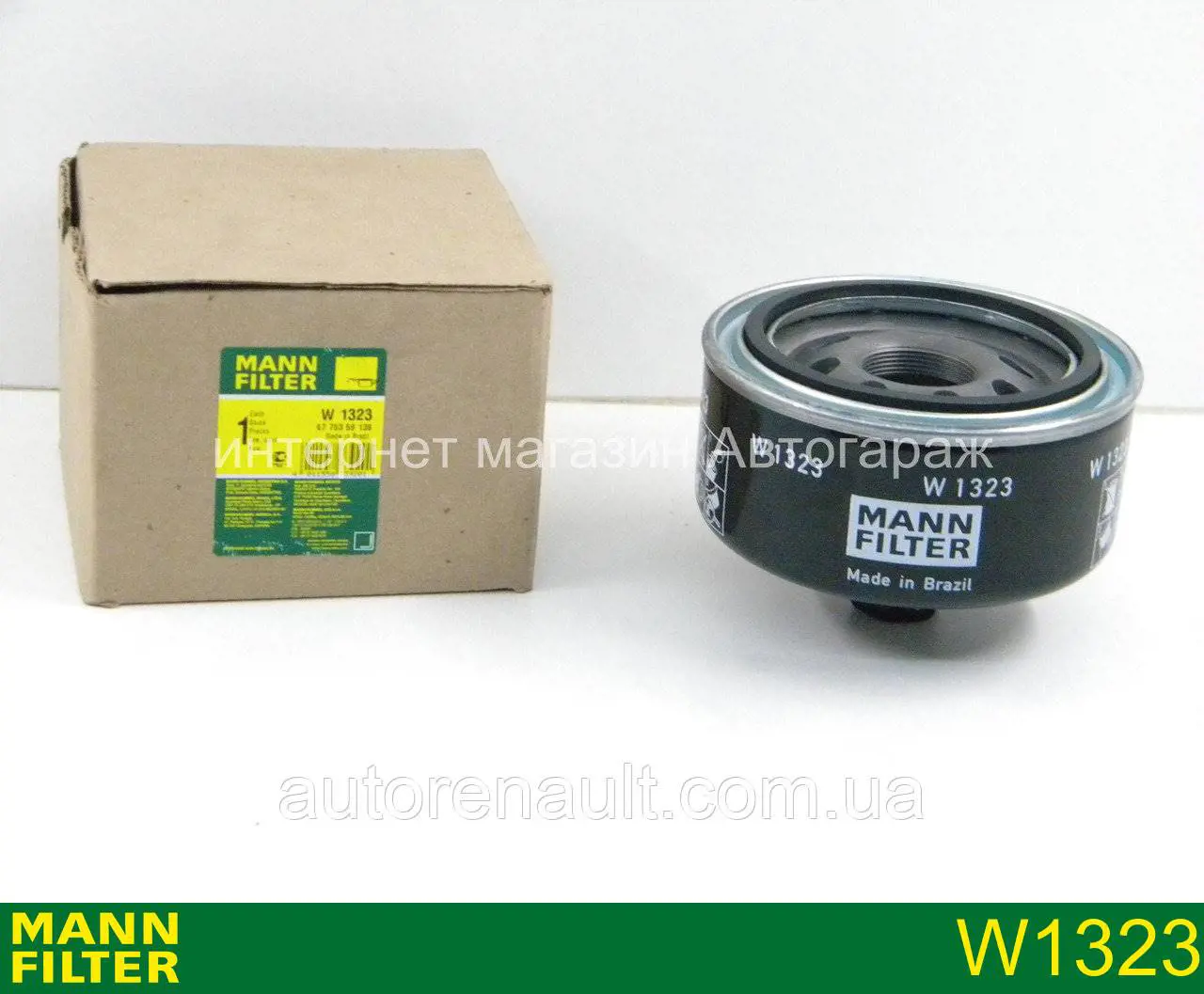 W1323 Mann-Filter Масляный фильтр двигателя