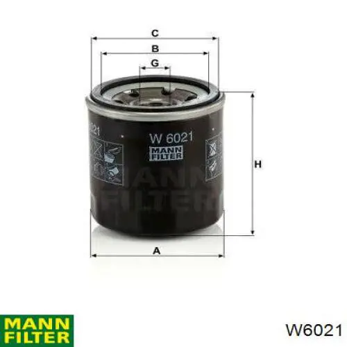 Фильтр очистки масла центробежный Mann-Filter W6021 цена, от 6.99 USD