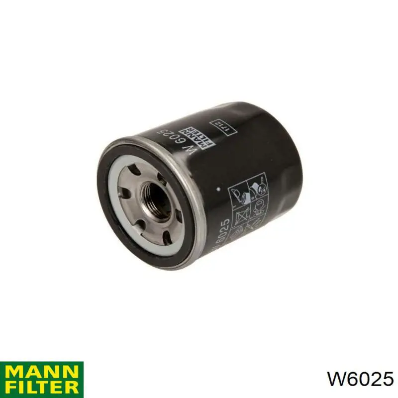 W6025 Mann-Filter filtro de óleo