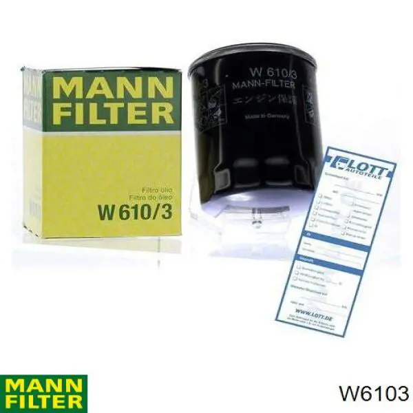 Фильтр масла Mann-Filter W6103