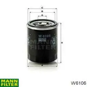 Filtro de aceite W6106 Mann-Filter