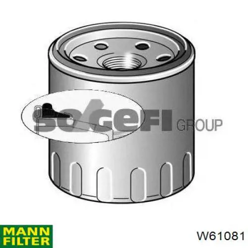 W61081 Mann-Filter Масляный фильтр двигателя