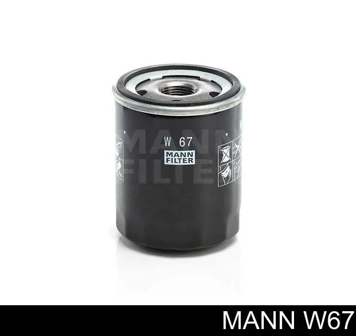 Фильтр масляный Mann-Filter W67