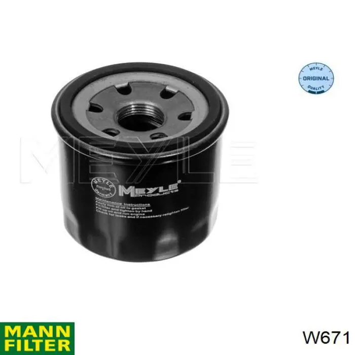 Фильтр очистки масла центробежный Mann-Filter W671 цена, от 6.97 USD