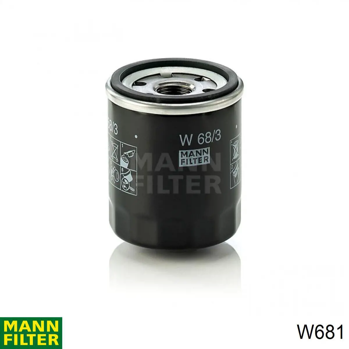 Filtro de aceite W681 Mann-Filter