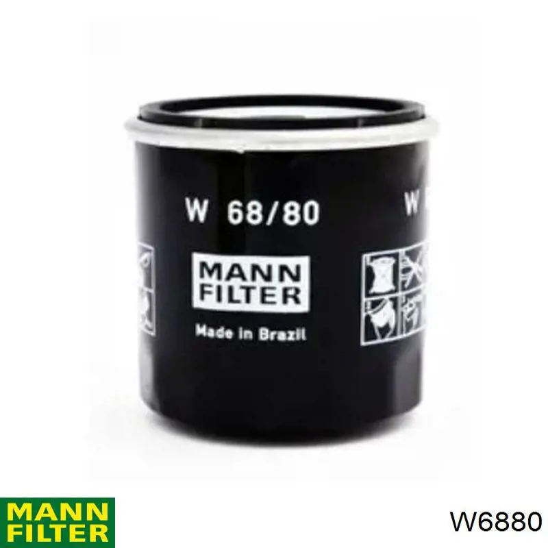 Filtro de aceite W6880 Mann-Filter