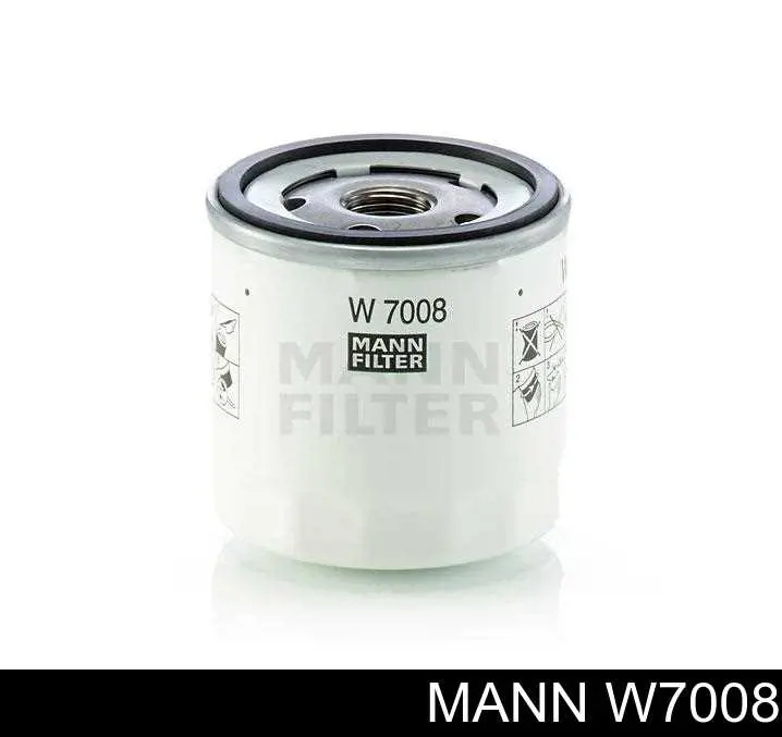 Фильтр масляный MANN HU 7008 Z — цена 427 грн