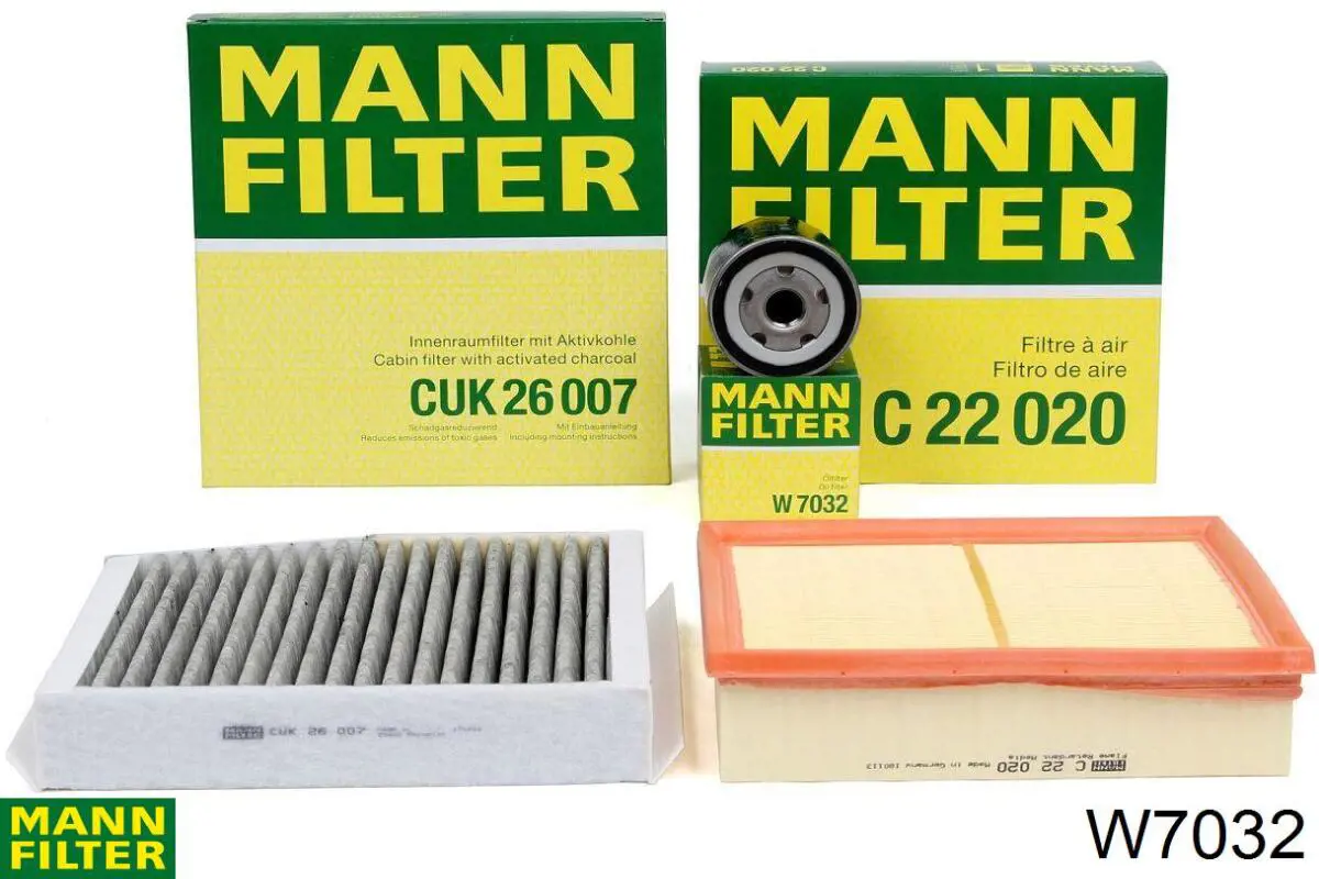 Масляный фильтр W7032 Mann-Filter