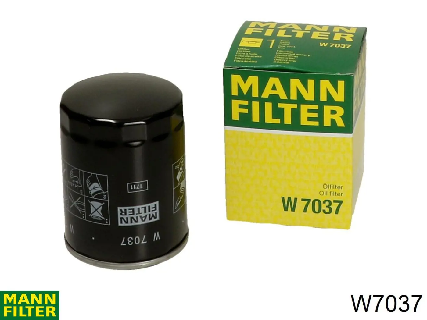 Масляный фильтр W7037 Mann-Filter