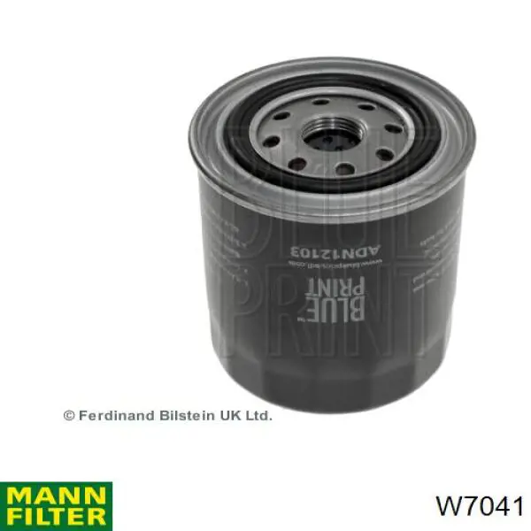 W7041 Mann-Filter масляный фильтр