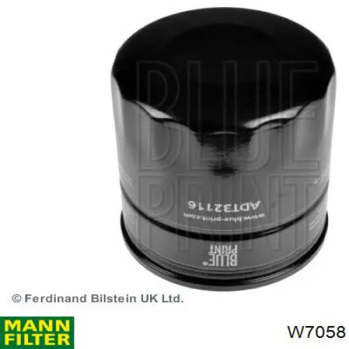 Filtro de aceite W7058 Mann-Filter
