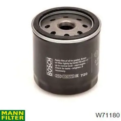 W71180 Mann-Filter Масляный фильтр двигателя