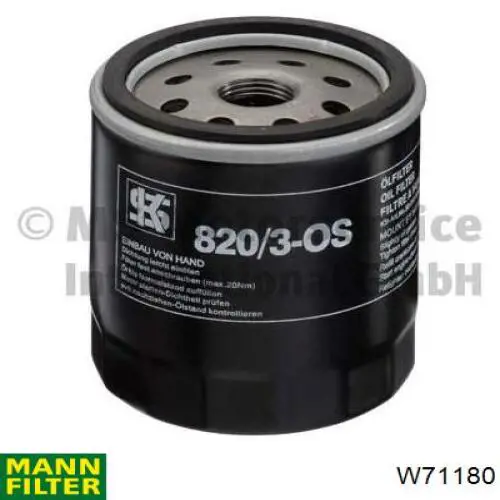 Фильтр очистки масла центробежный Mann-Filter W71180 цена, от 3.25 USD