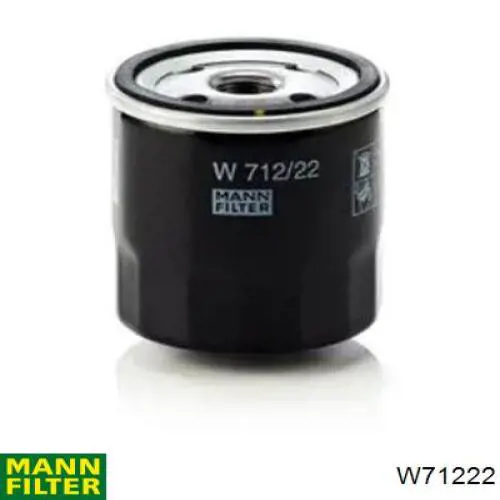 Filtro de aceite W71222 Mann-Filter
