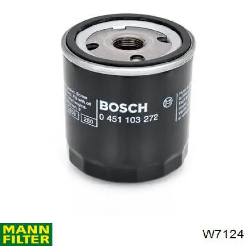 Filtro de aceite W7124 Mann-Filter