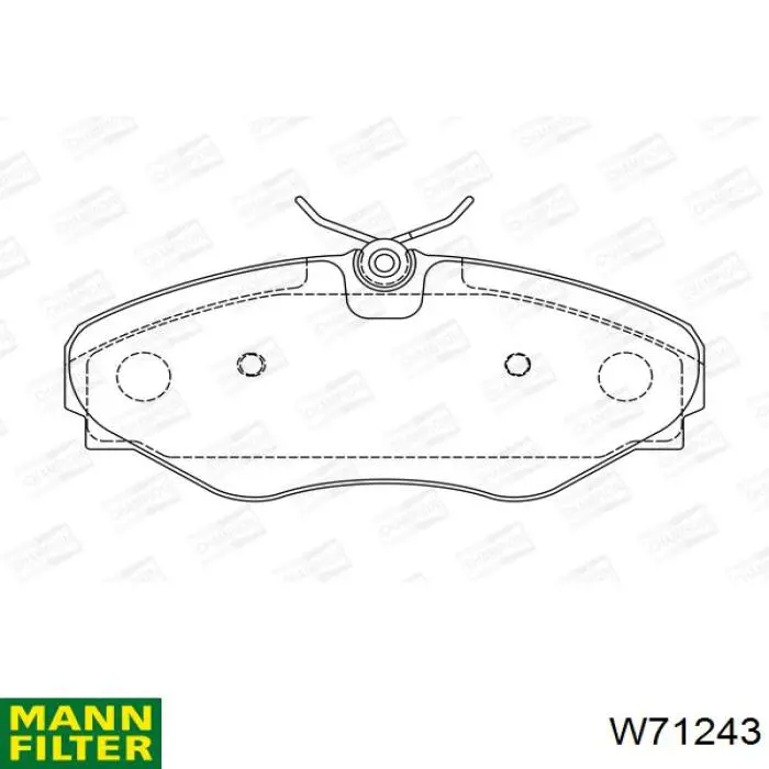 Фильтр масла Mann-Filter W71243