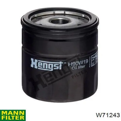 Масляный фильтр W71243 Mann-Filter