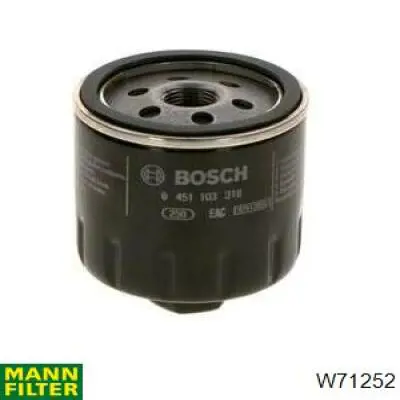 Фильтр очистки масла центробежный Mann-Filter W71252 цена, от 7.55 USD