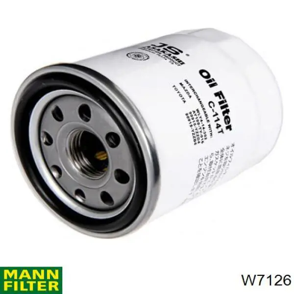 Filtro de aceite W7126 Mann-Filter