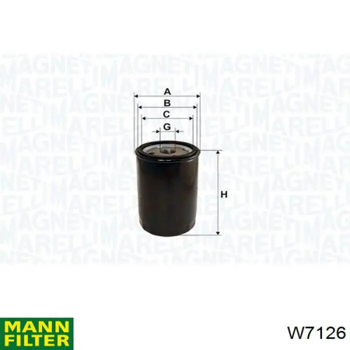 W7126 Mann-Filter масляный фильтр