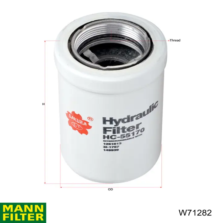 Фильтр очистки масла центробежный Mann-Filter W71282 цена, от 9.85 USD