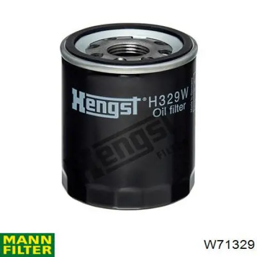 Filtro de aceite W71329 Mann-Filter