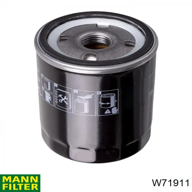 Filtro de aceite W71911 Mann-Filter
