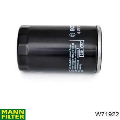 Фильтр очистки масла центробежный Mann-Filter W71922 цена, от 16.26 USD
