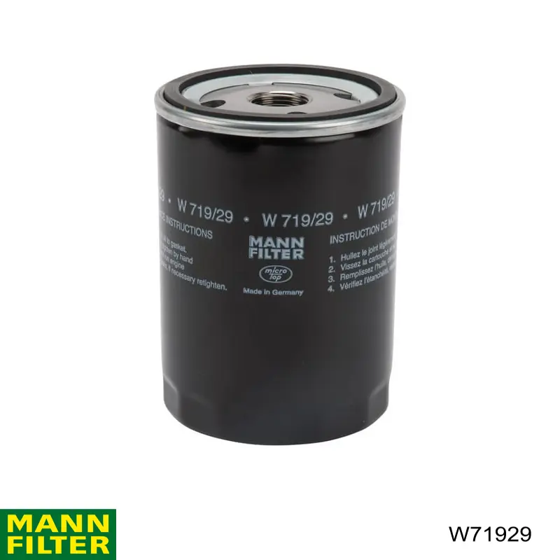 Купить W71929 Mann-Filter Фильтр центробежный очистки масла