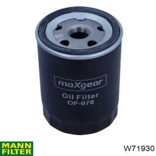 Масляный фильтр W71930 Mann-Filter
