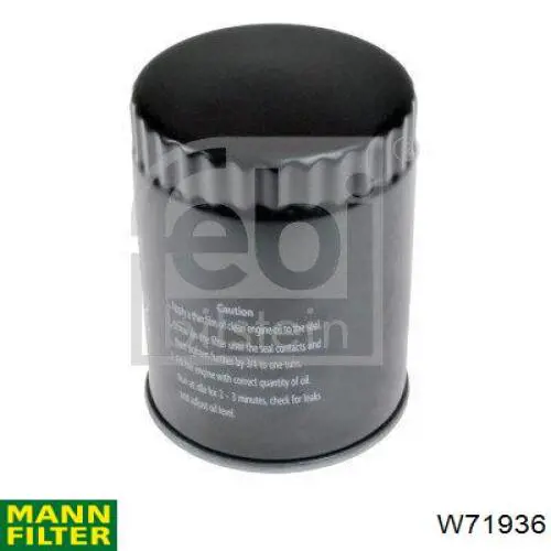 Купить W71936 Mann-Filter Фильтр центробежный очистки масла